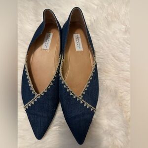 GABRIELA HEARST | Denim Whipstitch Flats size 39